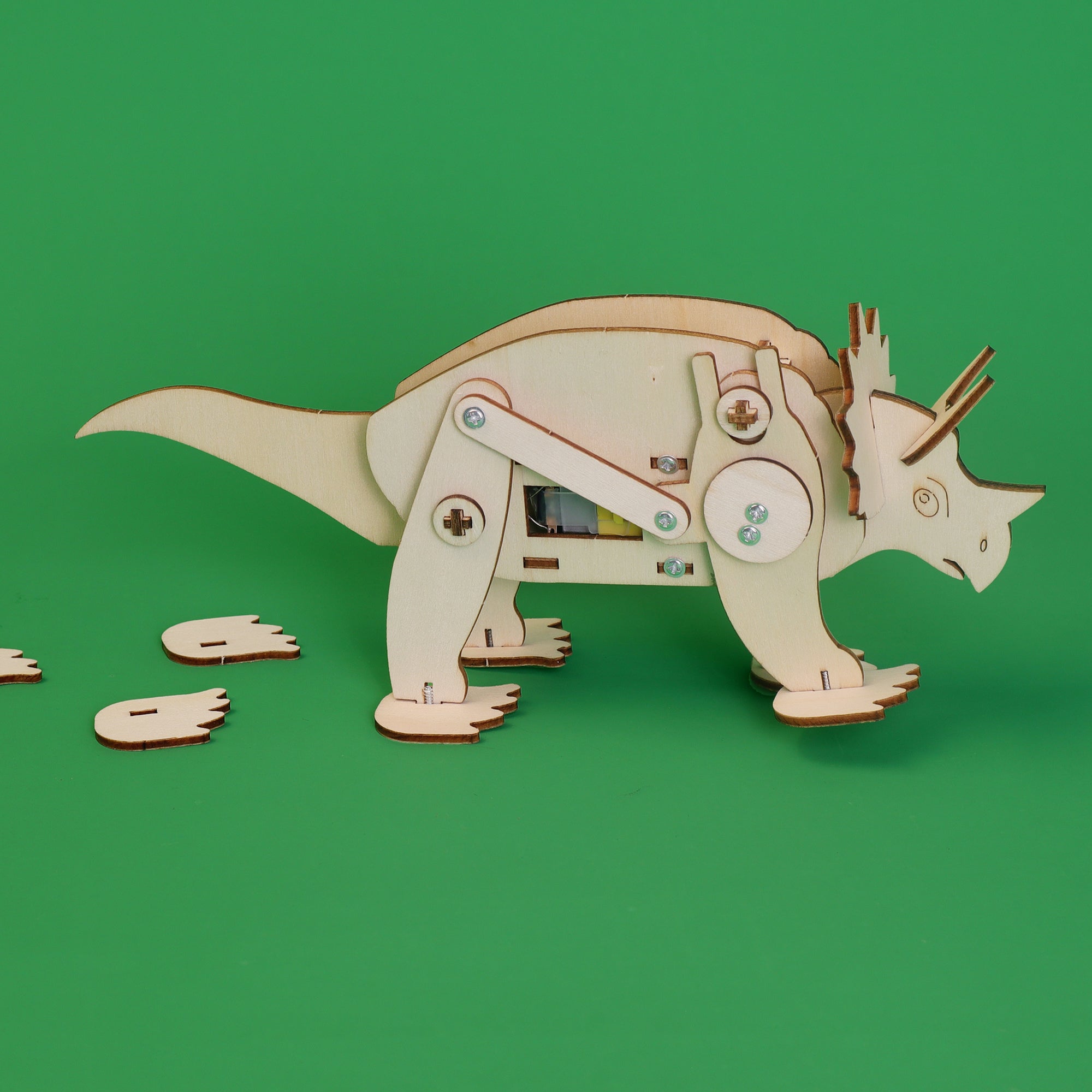 Dinosaur Robot Triceratops DIY Kit, Educational STEM Toy 7