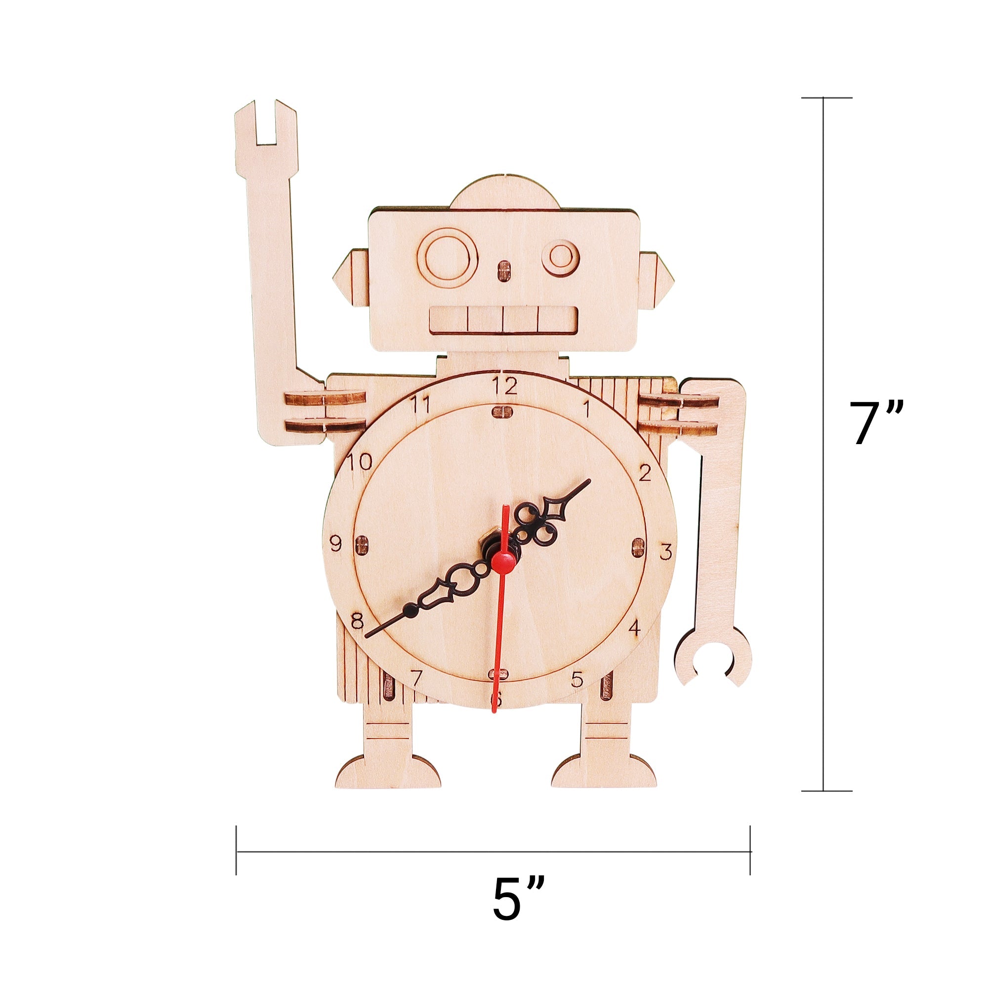 Robot Clock DIY Kit, Educational STEM Toy 3