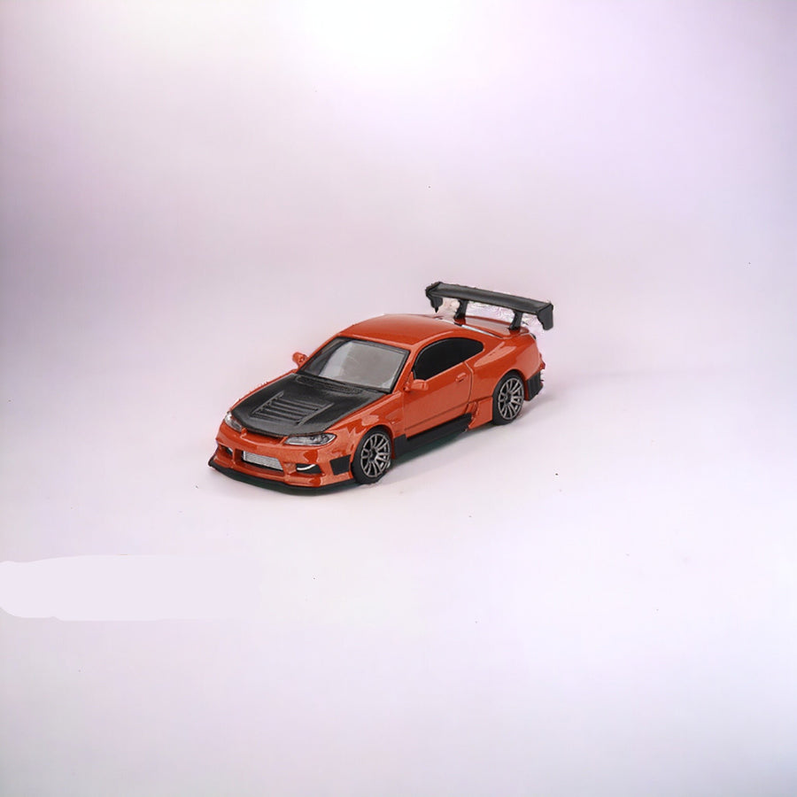 Nissan Silvia S15 D-MAX Metallic Orange #581 1:64 by Mini-GT MGT0581