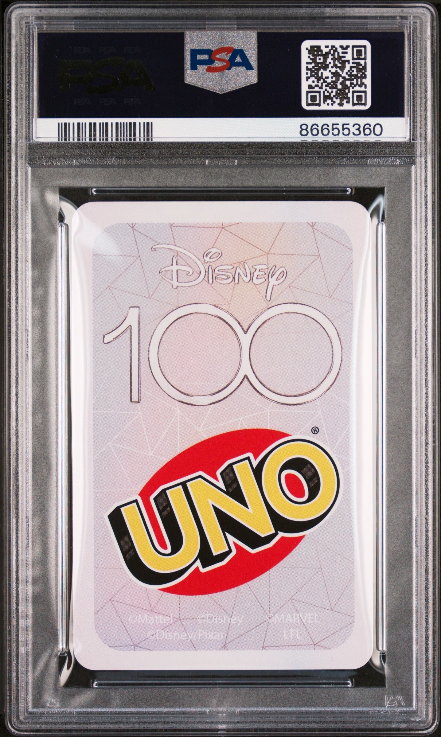 2023 UNO DISNEY 100 LIGHTNING McQUEEN GREEN 3 PSA 10 2
