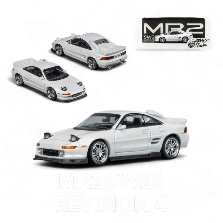 Toyota MR-2 SW20 Revision 4 V2 – White 1:64 by Microturbo 