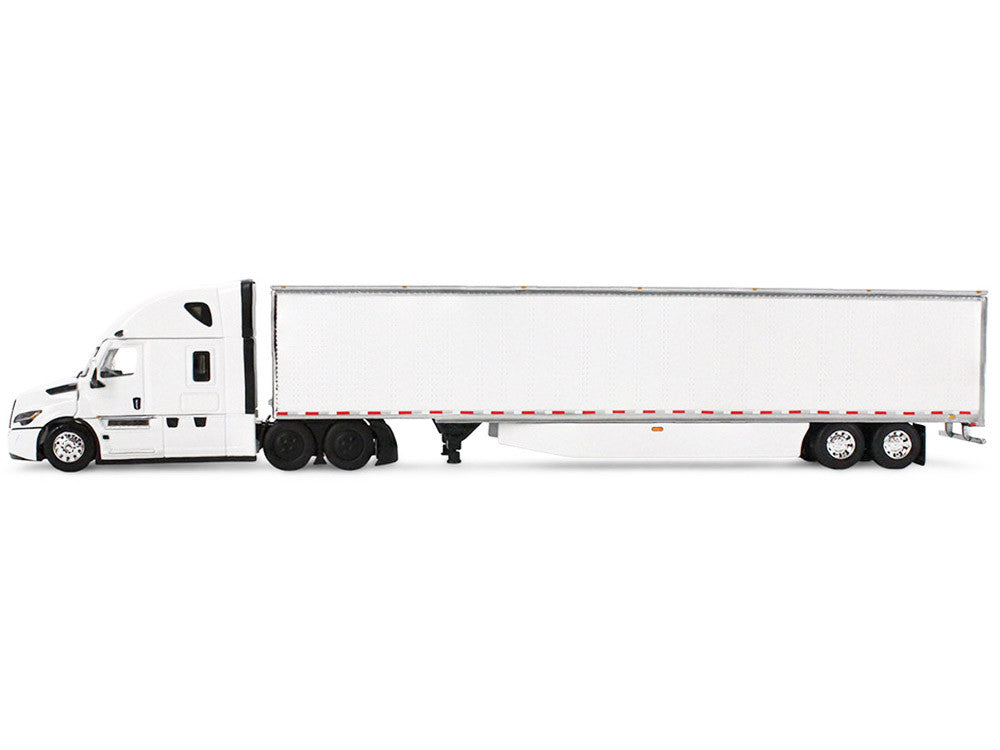 Freightliner Fifth Generation Cascadia Raised Roof Sleeper & 53' Utility Trailer with Skirts White 1/64 Diecast Model by DCP/First Gear-3