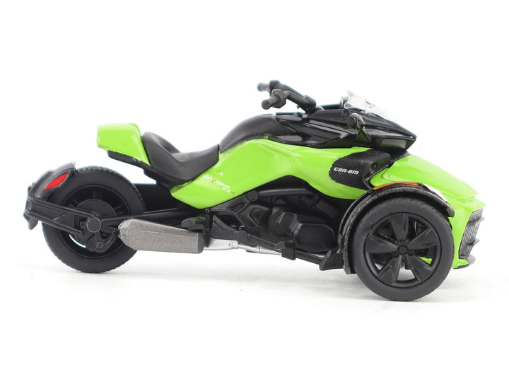 Can-Am Spyder F3-S Special 3-Wheel Motorcycle Manta Green 1/32 Diecast Model by BRP Models-1