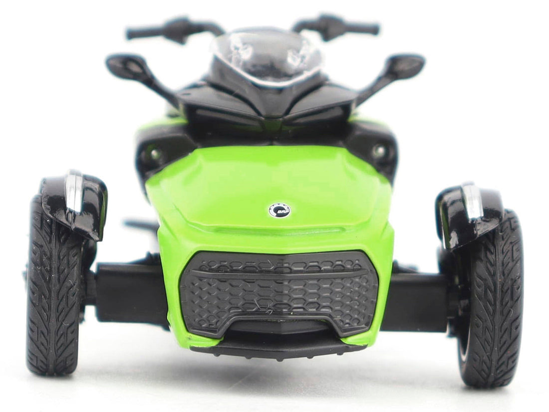 Can-Am Spyder F3-S Special 3-Wheel Motorcycle Manta Green 1/32 Diecast Model by BRP Models-3