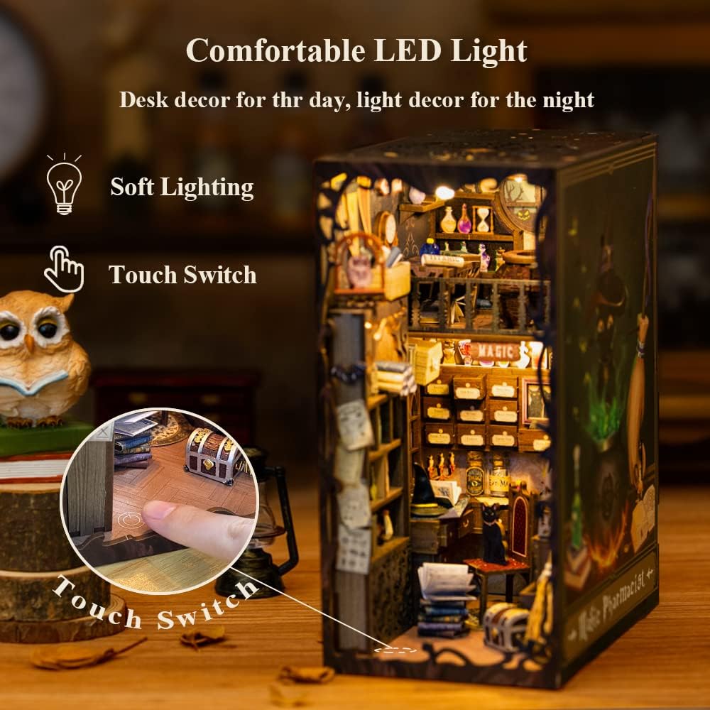 Book Nook Wizardi Miniature - Magic Pharmacist Roombox Kit-2