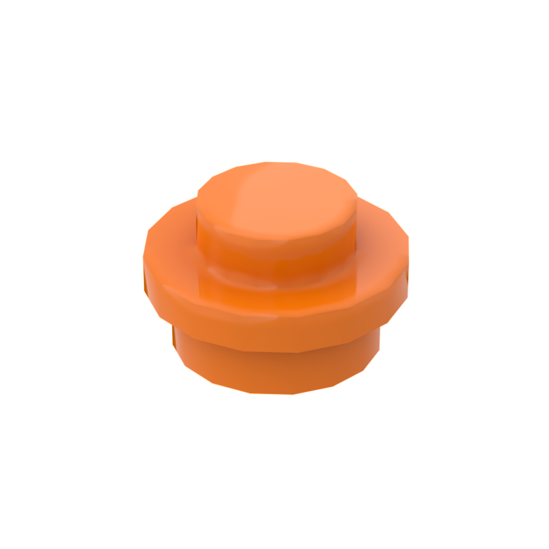 Orange 4073 1x1 Round Plate Brick – Choose Quantity – LEGO® Compatible Bulk Lot