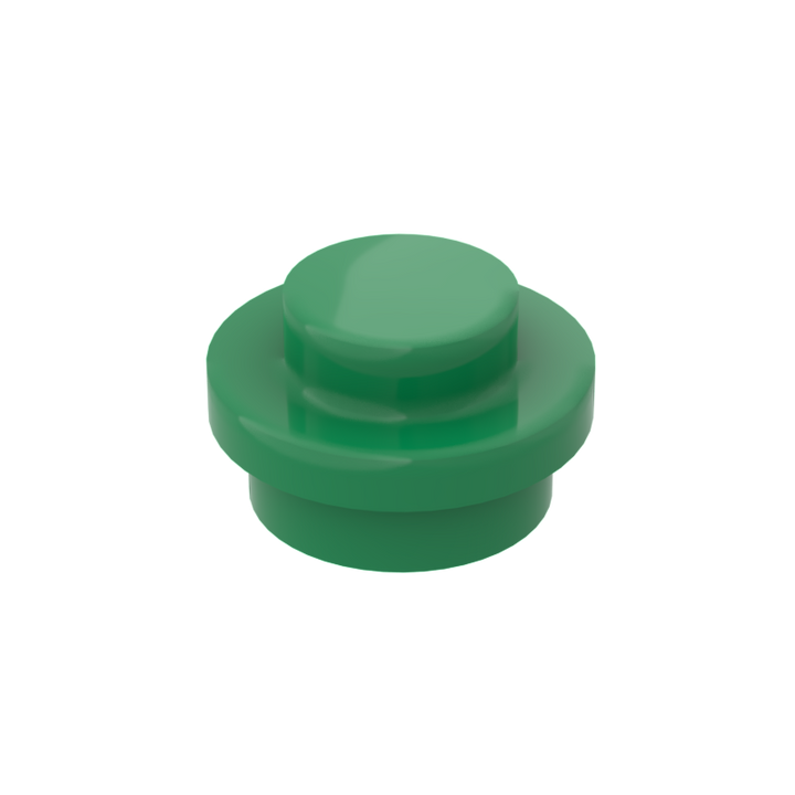 Green 4073 1x1 Round Plate Brick – Choose Quantity – LEGO® Compatible Bulk Lot