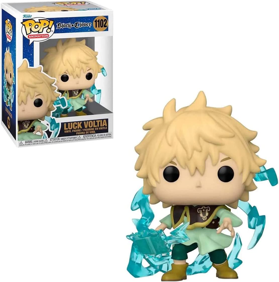 Funko Pop 1102 Black Clover Luck Voltia AAA Anime Exclusive Figure 2