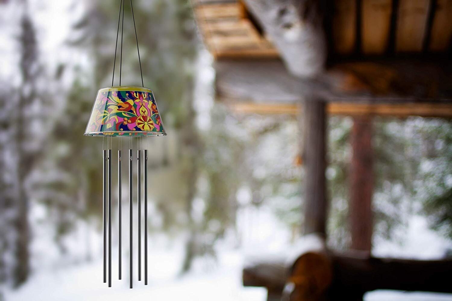 Solar-Powered Light-up Wind Chime Kit by Surreal Brands 8