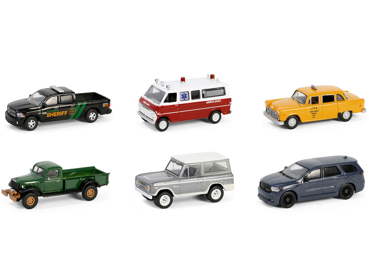 "Hollywood Series" Set of 6 pieces Release 42 1/64 Diecast Model Cars by Greenlight-0