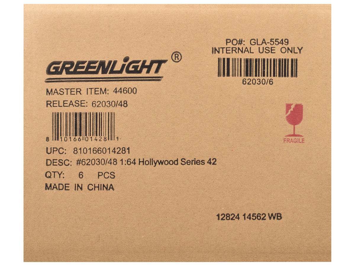 "Hollywood Series" Set of 6 pieces Release 42 1/64 Diecast Model Cars by Greenlight-1