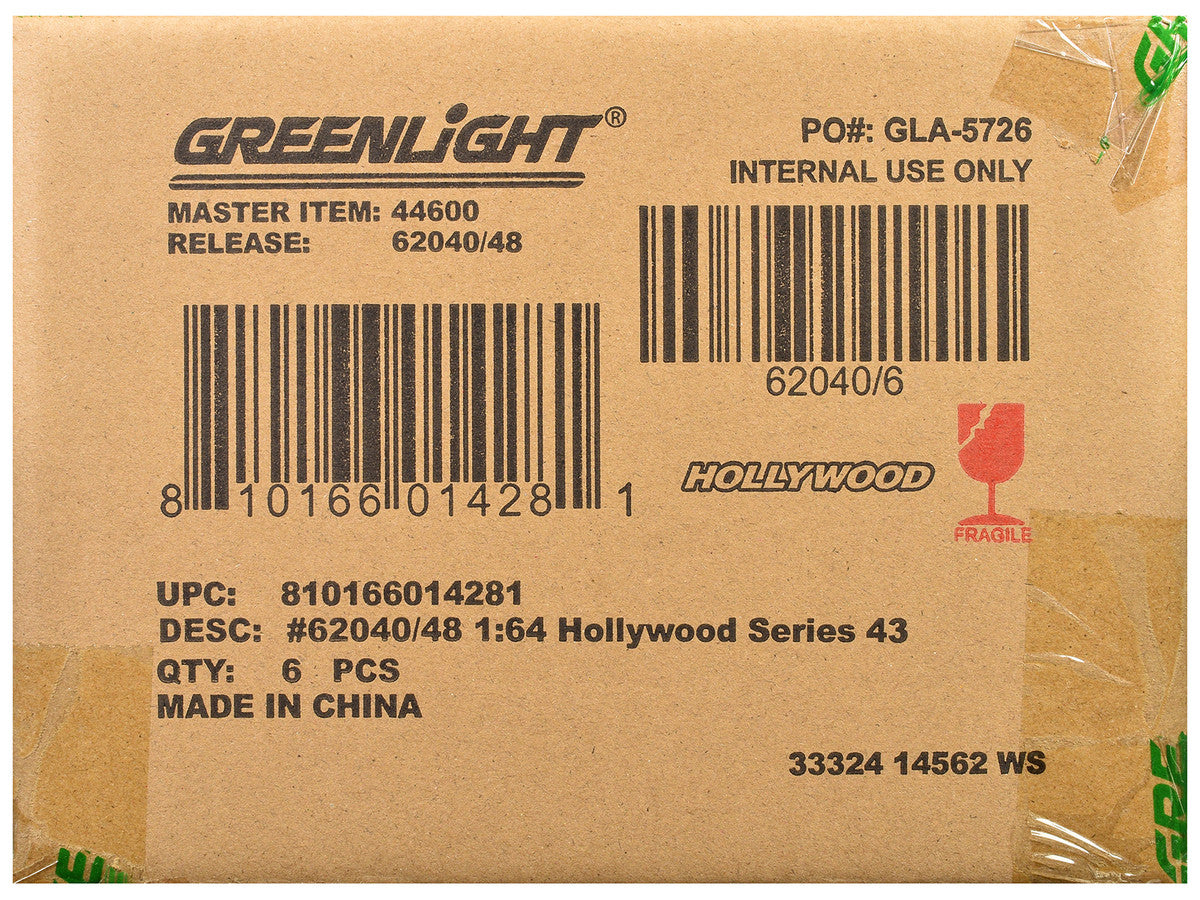 "Hollywood Series" Set of 6 pieces Release 43 1/64 Diecast Model Cars by Greenlight-0