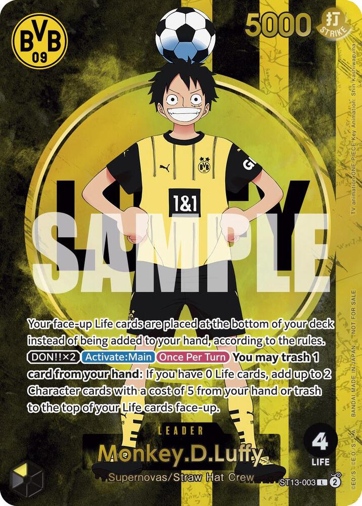 Monkey.D.Luffy (BVB x One Piece Trading Card Pack | 3 Players