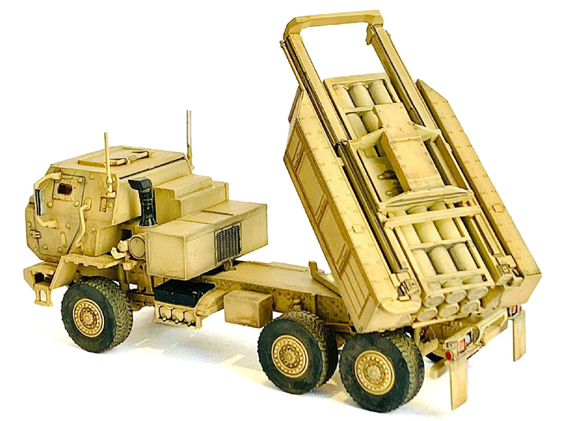 United States M142 High Mobility Artillery Rocket System (HIMARS) Desert Camo "NEO Dragon Armor" Series 1/72 Plastic Model by Dragon Models-2