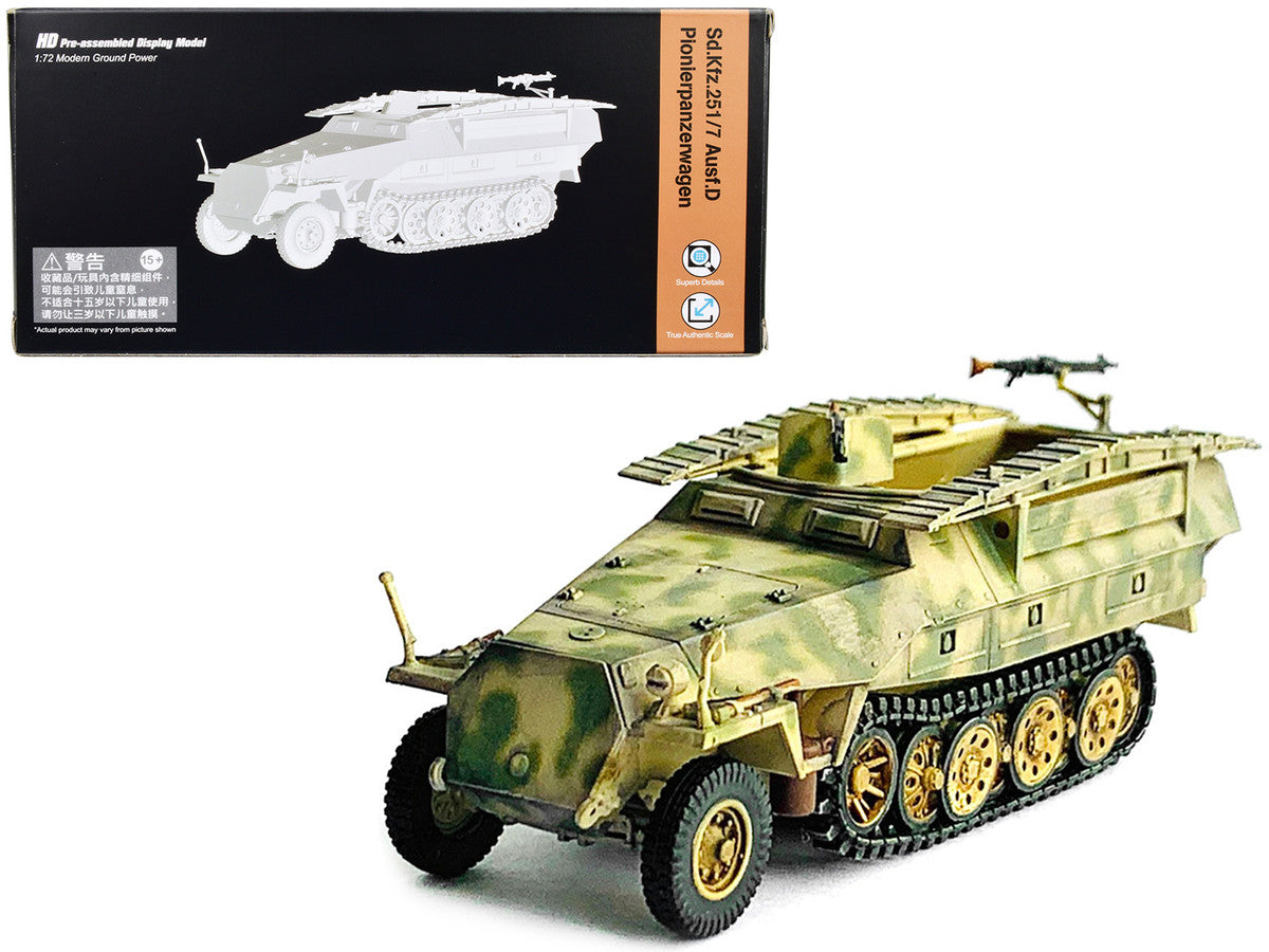 German Sd.Kfz. 251/7 Ausf.D Pionierpanzerwagen Armored Vehicle "NEO Dragon Armor" Series 1/72 Plastic Model by Dragon Models-0