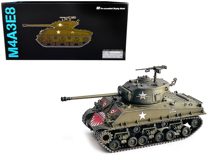 United States M4A3E8 Sherman "Tiger Face" Tank Olive Drab "89th Tank Battalion Korea" (1951) "NEO Dragon Armor" Series 1/72 Plastic Model by Dragon Models-0
