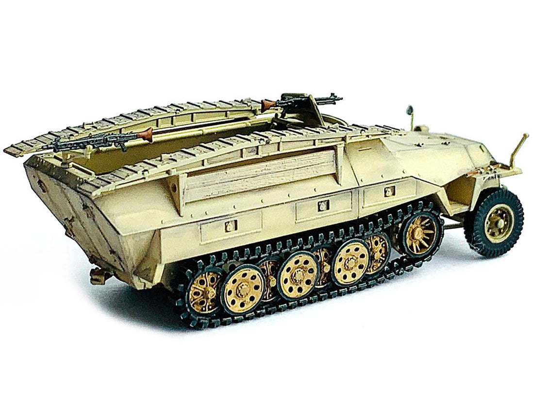 German Sd.Kfz. 251/7 Ausf.D Pionierpanzerwagen Armored Vehicle Beige with Bridging Equipment "NEO Dragon Armor" Series 1/72 Plastic Model by Dragon Models-3