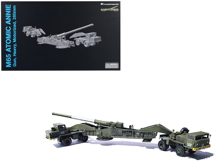 United States M65 Atomic Cannon "Atomic Annie" Artillery Olive Drab "Traveling Mode" US Army "NEO Dragon Armor" Series 1/72 Plastic Model by Dragon Models-0