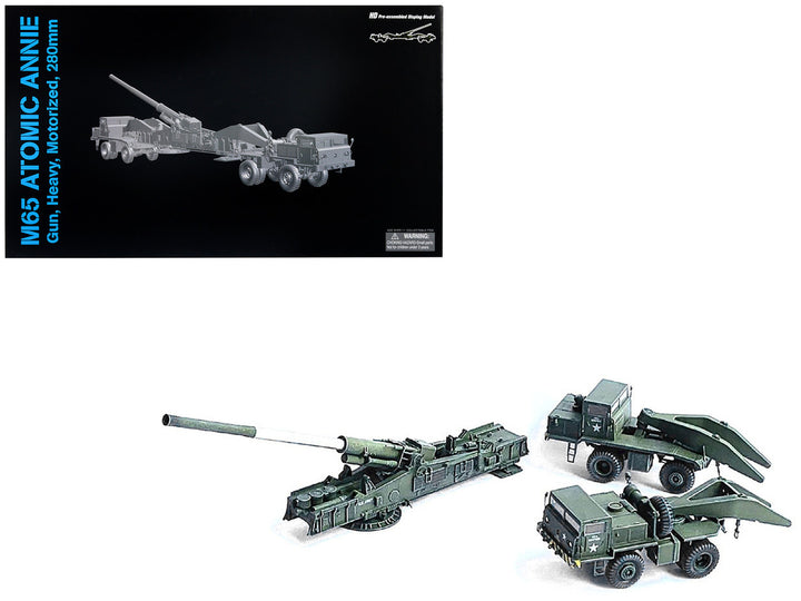United States M65 Atomic Cannon "Atomic Annie" Artillery Olive Drab "Firing Mode" US Army "NEO Dragon Armor" Series 1/72 Plastic Model by Dragon Models-0