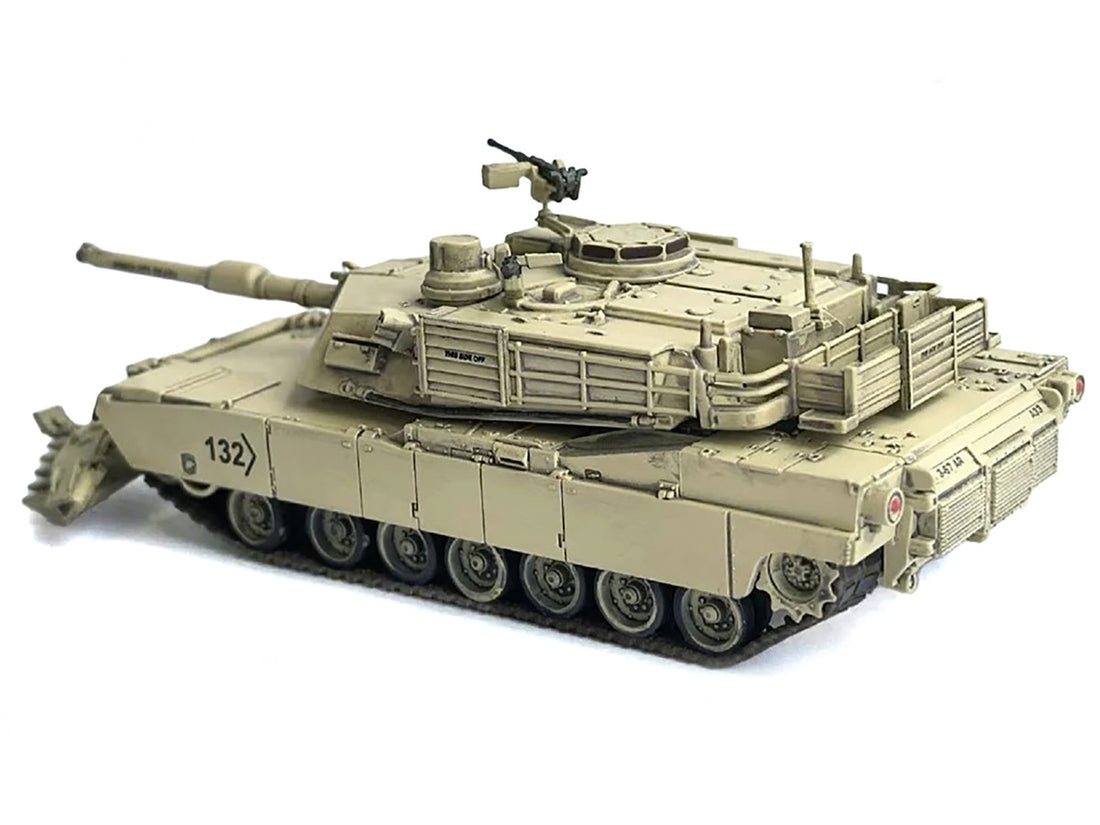 United States M1A2 SEP (System Enhancement Package) Abrams Tank with Mine Plow (Travel Mode) #132 "Absolute Death United States Army" Desert Sand "NEO Dragon Armor" Series 1/72 Plastic Model by Dragon Models-0