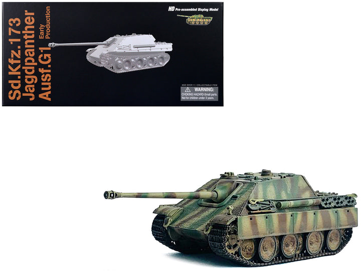 Germany Sd.Kfz.173 Jagdpanther Ausf.G1 Early Production Tank "s.Pz.Abt.654 Ruhr Pocket" (1945) "NEO Dragon Armor" Series 1/72 Plastic Model by Dragon Models-0