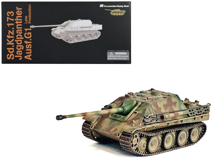Germany Sd.Kfz.173 Jagdpanther Ausf.G1 Late Production Tank "sPz.Jg.Abt.654 France" (1944) "NEO Dragon Armor" Series 1/72 Plastic Model by Dragon Models-0