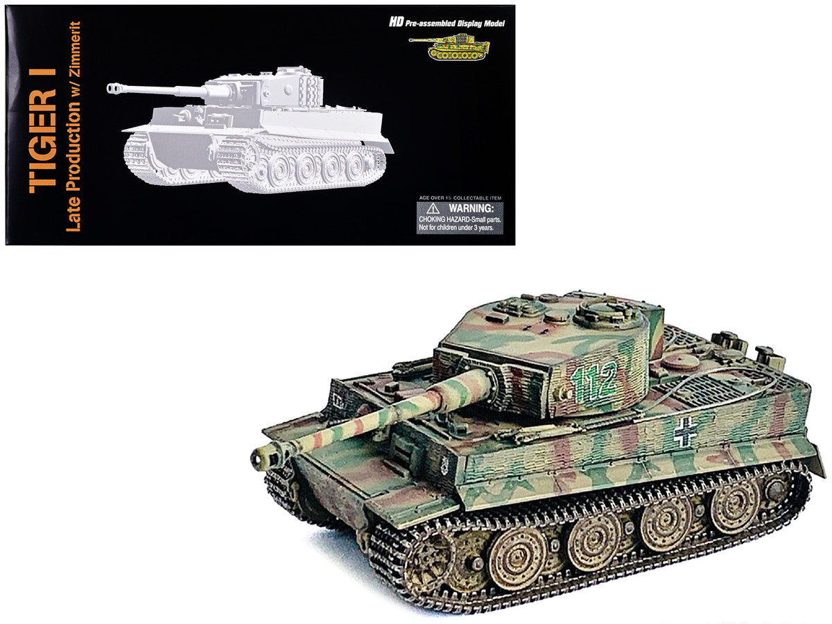 Germany Tiger I Late Production with Zimmerit Tank "1./s.Pz.Abt.101 Normandy" (1944) "NEO Dragon Armor" Series 1/72 Plastic Model by Dragon Models-0