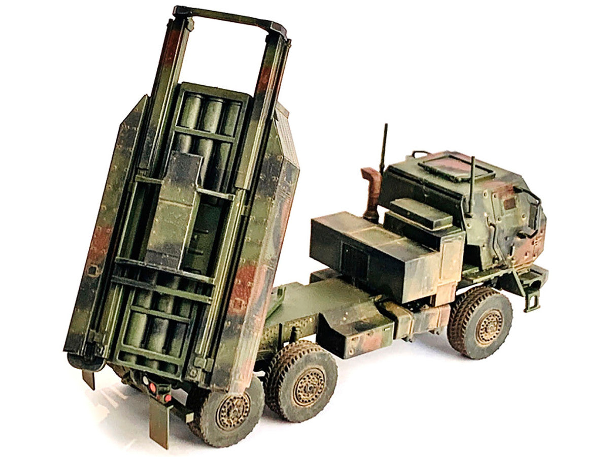 United States M142 High Mobility Artillery Rocket System (HIMARS) Green Camouflage "NEO Dragon Armor" Series 1/72 Plastic Model by Dragon Models-1