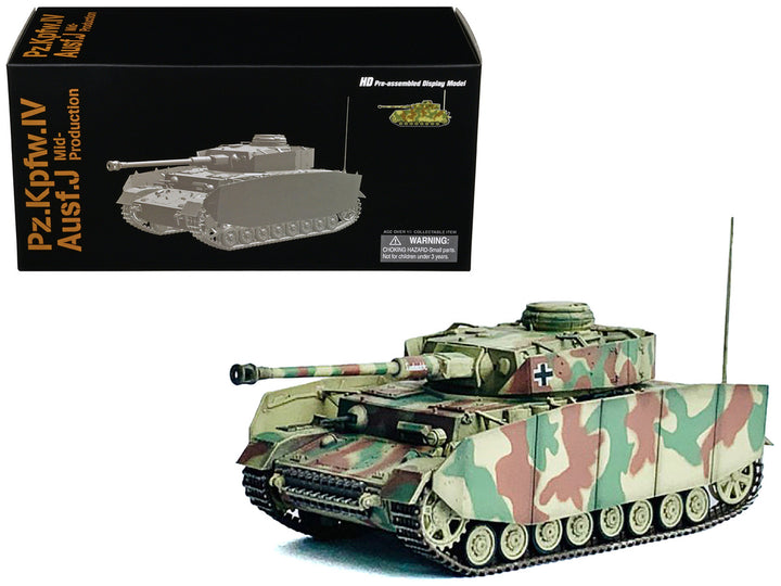 Germany Pz.Kpfw.IV Ausf.J Mid Production Tank "Pz.Abt.115 15.Pz.Gren.Div. Champs Belgium" (1944) "NEO Dragon Armor" Series 1/72 Plastic Model by Dragon Models-0