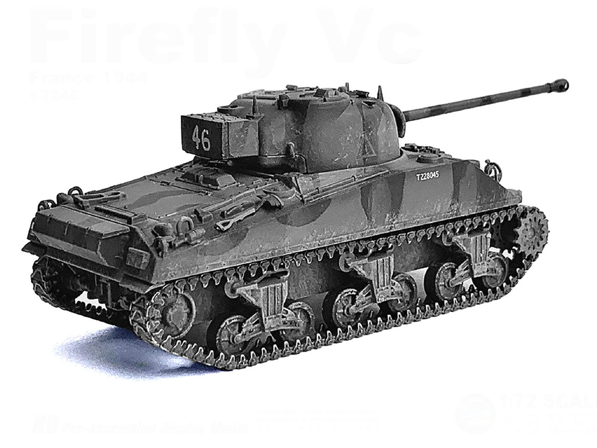 British Sherman Firefly VC Tank "4th/7th Royal Dragoon Guard 8th Armoured Brigade France" (1944) "NEO Dragon Armor" Series 1/72 Plastic Model by Dragon Models-2