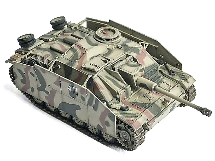 Germany StuG.III Ausf.G Early Production Tank with Schurzen #411 "Panzer Abteilung 115 Italy" (1943) "NEO Dragon Armor" Series 1/72 Plastic Model by Dragon Models-0