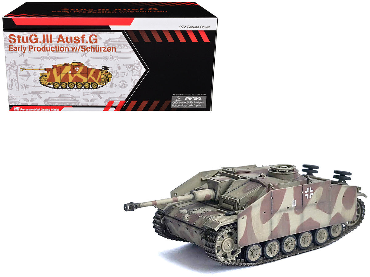 Germany StuG III Ausf. G "Early Production" with Schurzen Tank "Pz.Gren.Div. Totenkopf Kursk" (1943) "NEO Dragon Armor" Series 1/72 Plastic Model by Dragon Models-0