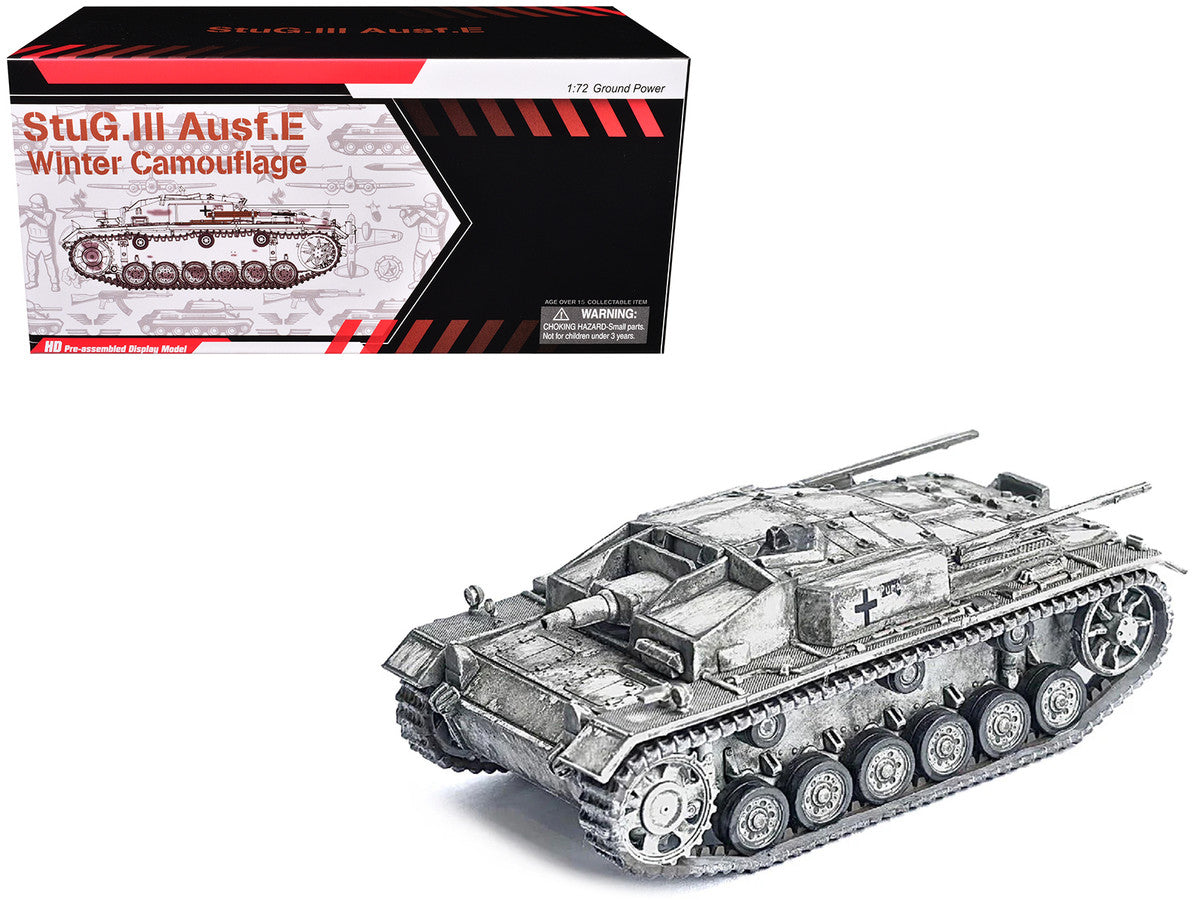 Germany StuG. III Ausf.E Tank Winter Camouflage "StuG.Abt. 202 Russia" (1942) "NEO Dragon Armor" Series 1/72 Plastic Model by Dragon Models-3