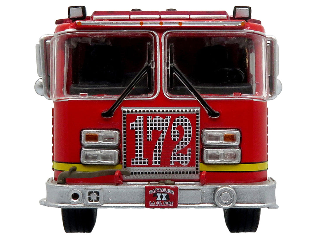 KME Predator Fire Engine #172 "Los Angeles County Fire Department" Red "5 Alarm" Series Limited Edition to 750 pieces Worldwide 1/64 Diecast Model by Iconic Replicas-3