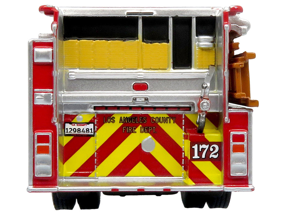 KME Predator Fire Engine #172 "Los Angeles County Fire Department" Red "5 Alarm" Series Limited Edition to 750 pieces Worldwide 1/64 Diecast Model by Iconic Replicas-4