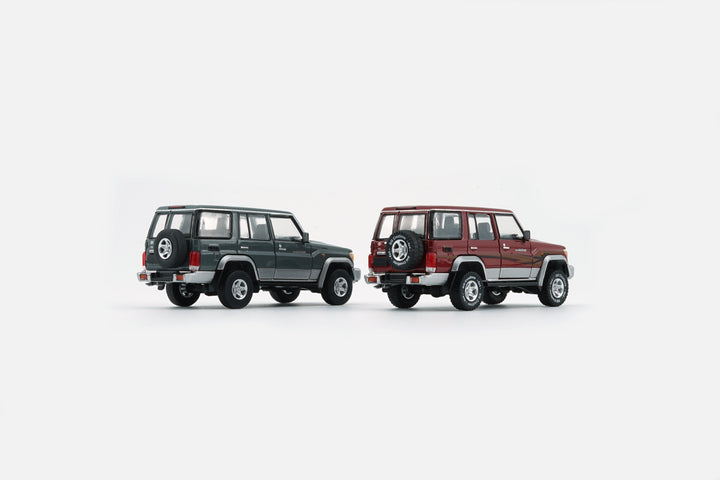 Toyota Land Cruiser LC76 Dark Red / Dark Grey - RHD 1:64 by BM Creations