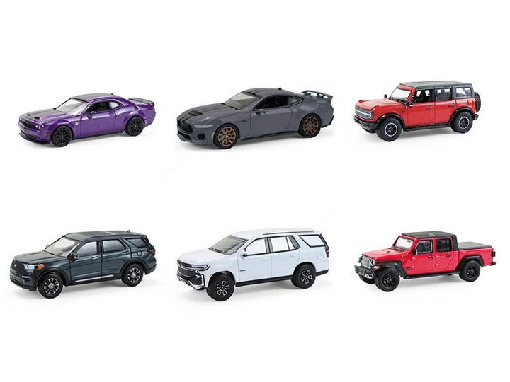 "Showroom Floor" Series 7 Set of 6 Cars 1/64 Diecast Model Cars by Greenlight-1