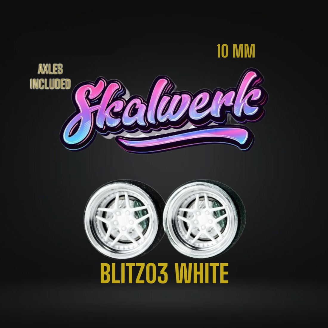 SKALWERK Wheels 1:64 10mm High Quality Wheels With Bearing System GROUP 2l