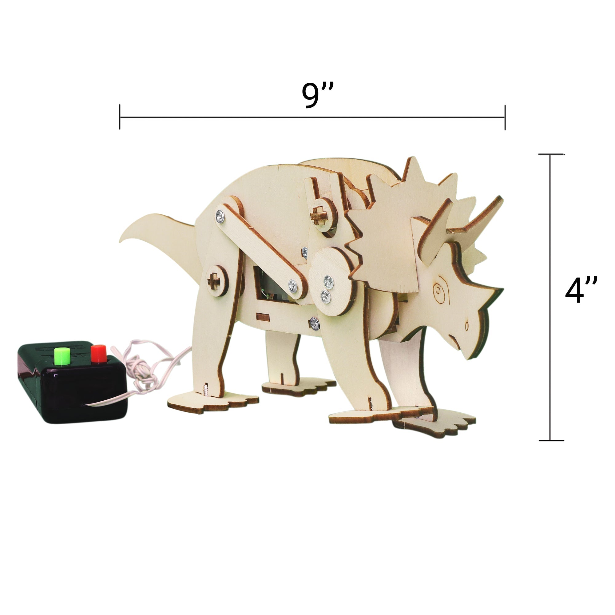 Dinosaur Robot Triceratops DIY Kit, Educational STEM Toy 3