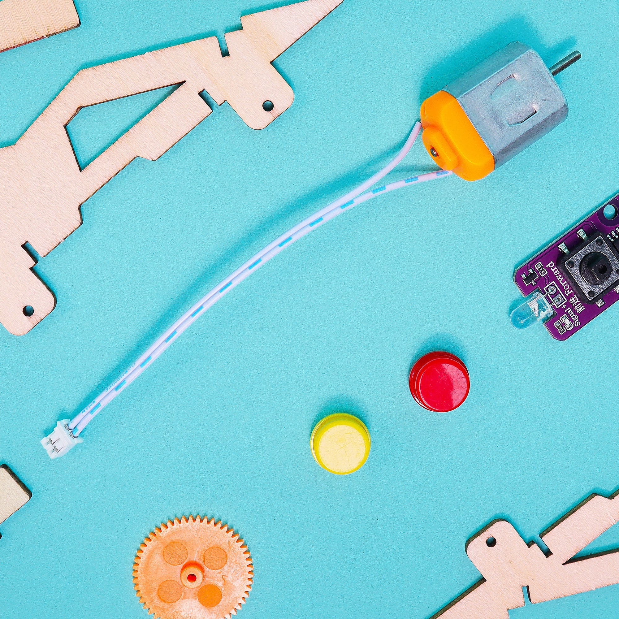 Infrared Remote Controlled Car DIY Kit, Educational STEM Toy 8