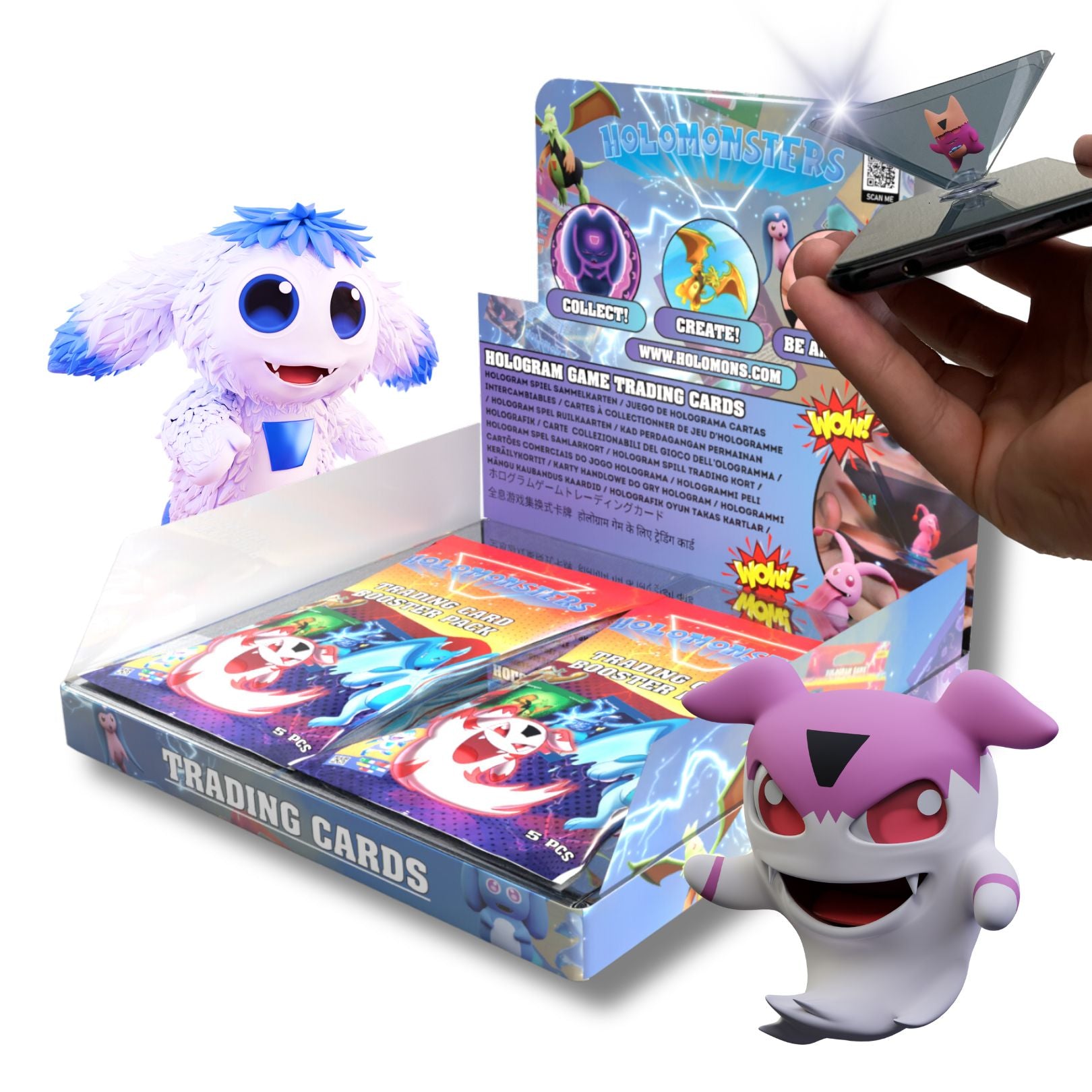 Holomonsters Trading Card Booster Pack - 6