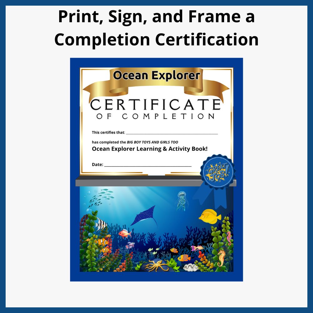 Ocean Explorer Learning & Activity Book | Printable PDF for Ages 6–10