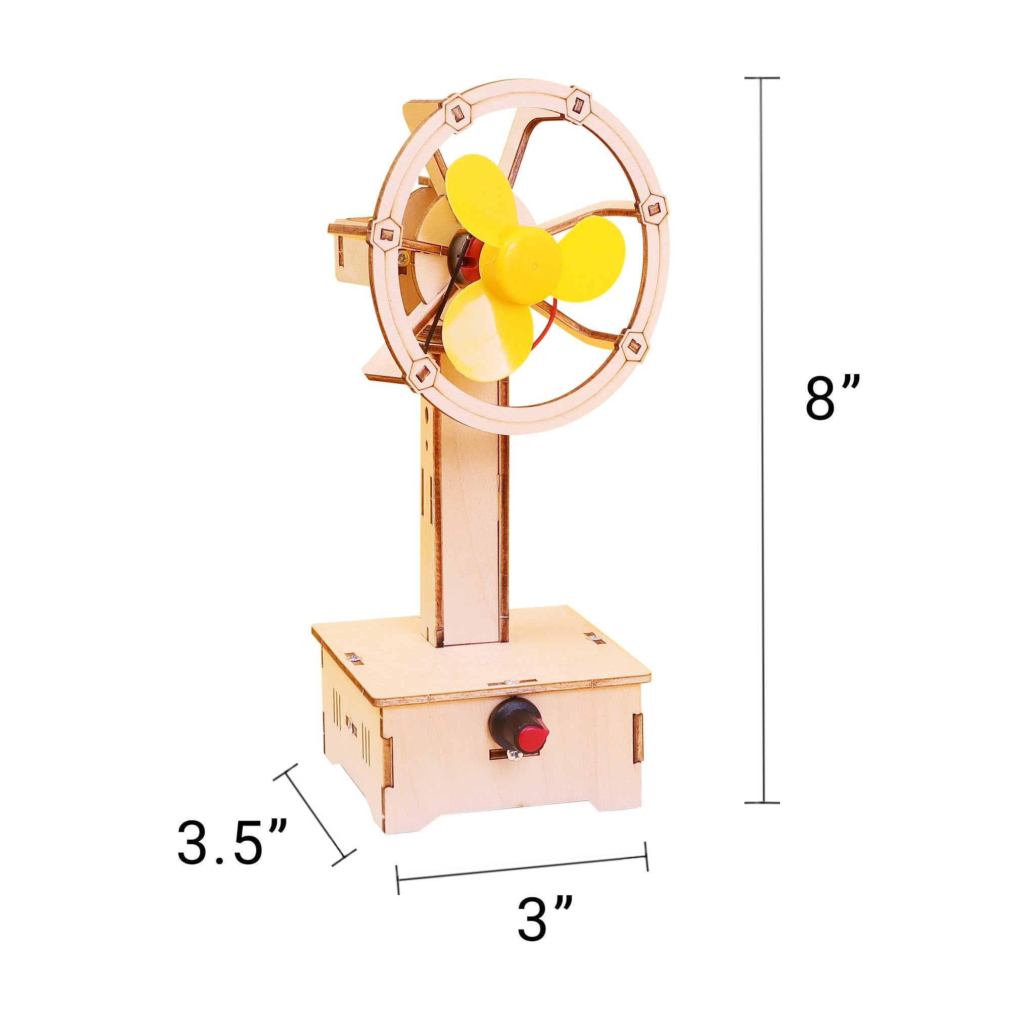 Variable Speed Oscillating Fan DIY Kit, Educational STEM Toy 4