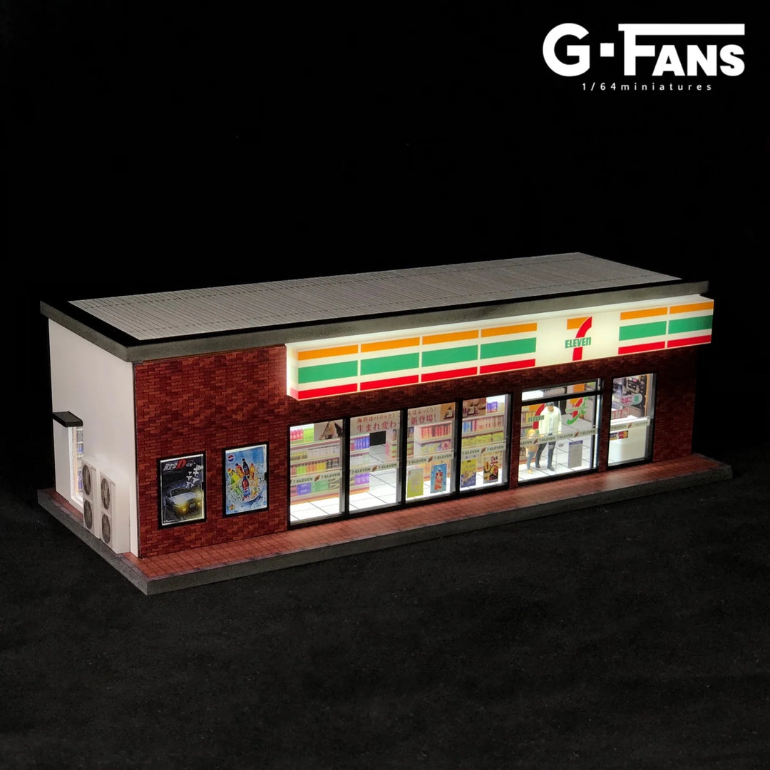 7-Eleven 1:64 Scale Diorama by G-Fans Building Only