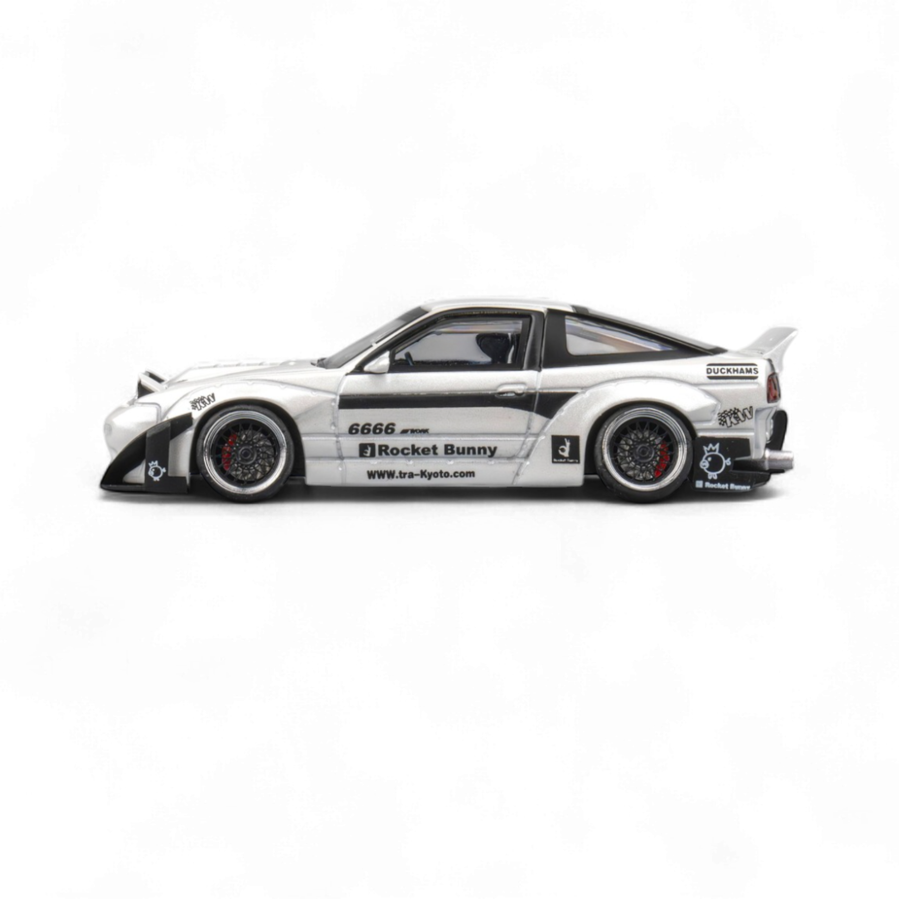 Nissan Custom 180SX - Pandem Rocket Bunny White 1:64 by MicroTurbo 8