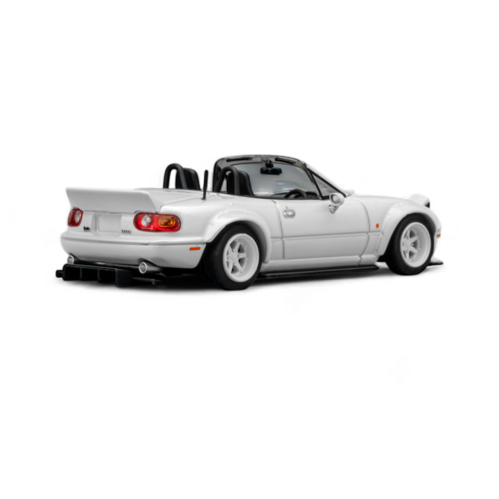 Custom MX5 Rocket Bunny - Metallic White 1:64 by Microturbo  2