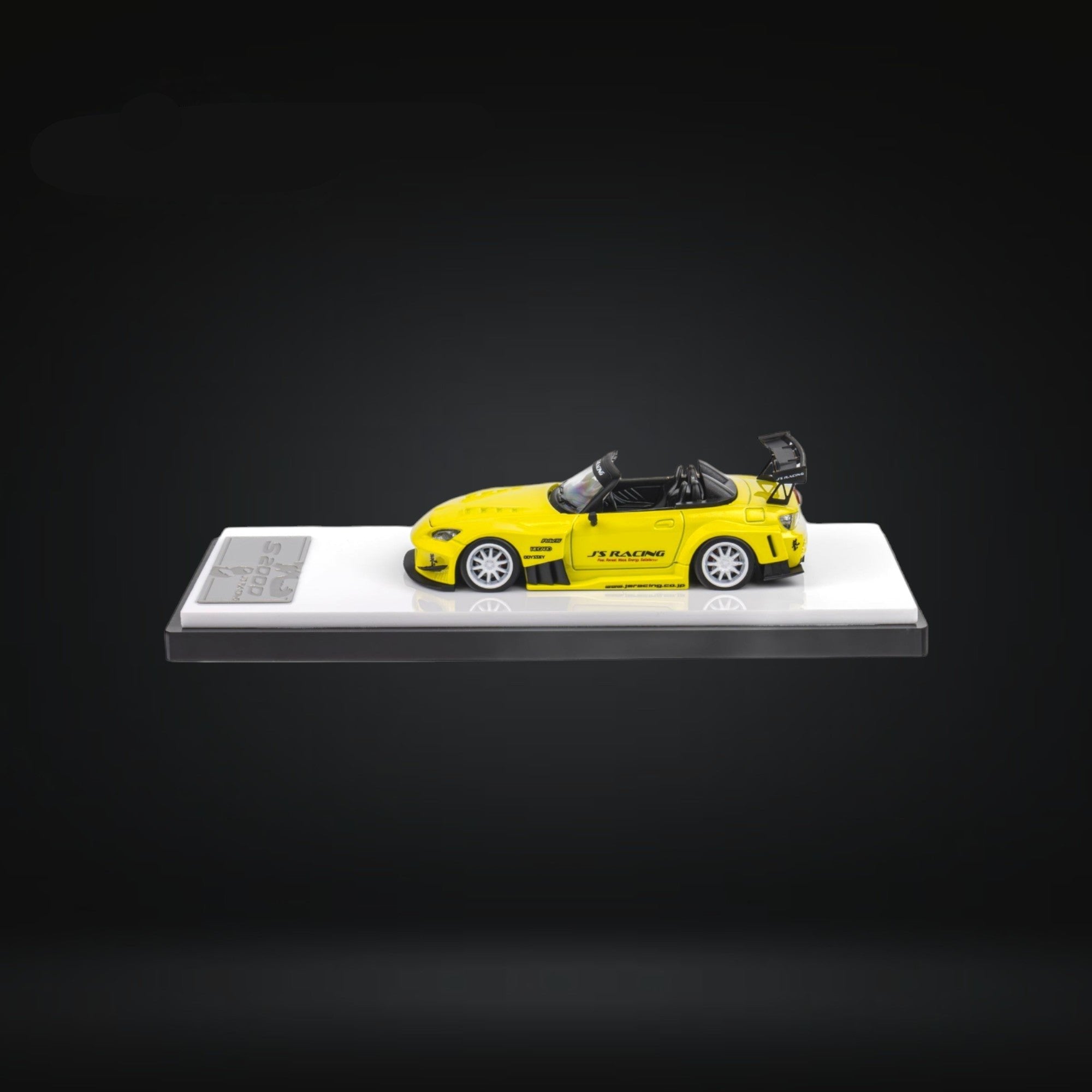 1/64 Micro Turbo ホンダ S2000 JS RACING 黄色 Microturbo 1/64 Custom S2000 JS Racing - Indy Yellow Pearl