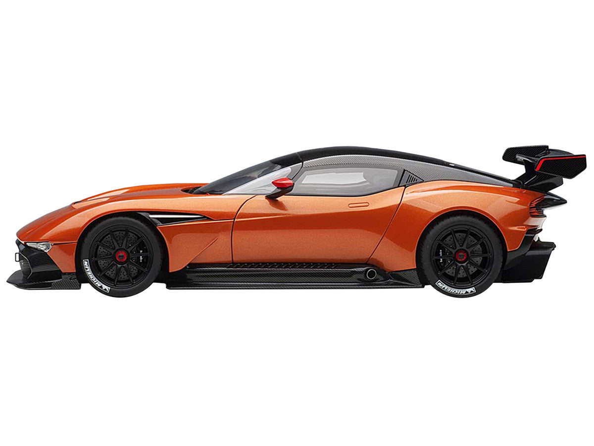 Aston Martin Vulcan Madagascar Orange with Carbon Top 1/18 Model Car by Autoart-2