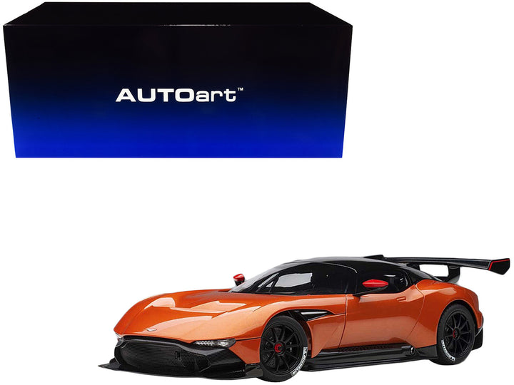 Aston Martin Vulcan Madagascar Orange with Carbon Top 1/18 Model Car by Autoart-0