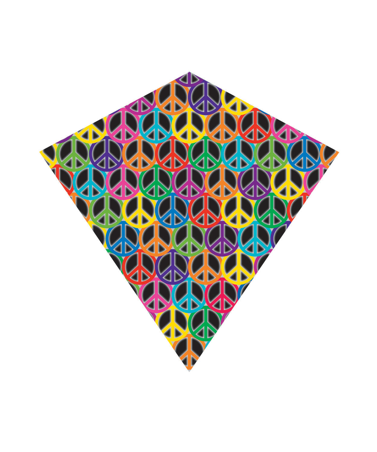 Kite - 31 Inch Wide WindNSun WindDiamond Peace Nylon Kite